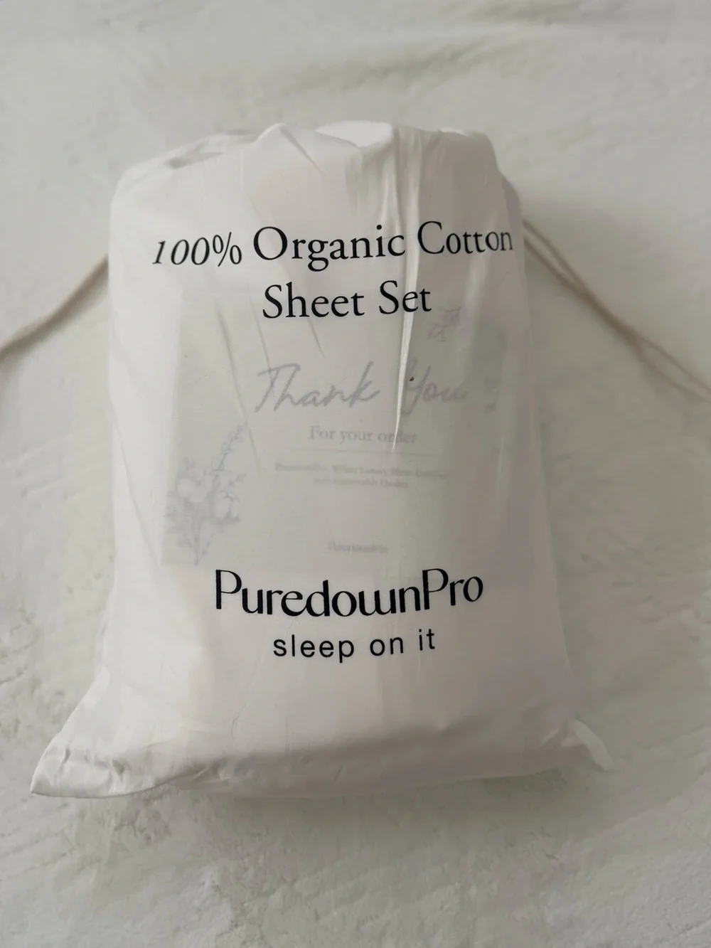 Puredown Pro100% Organic Cotton Sheet Set — Queen